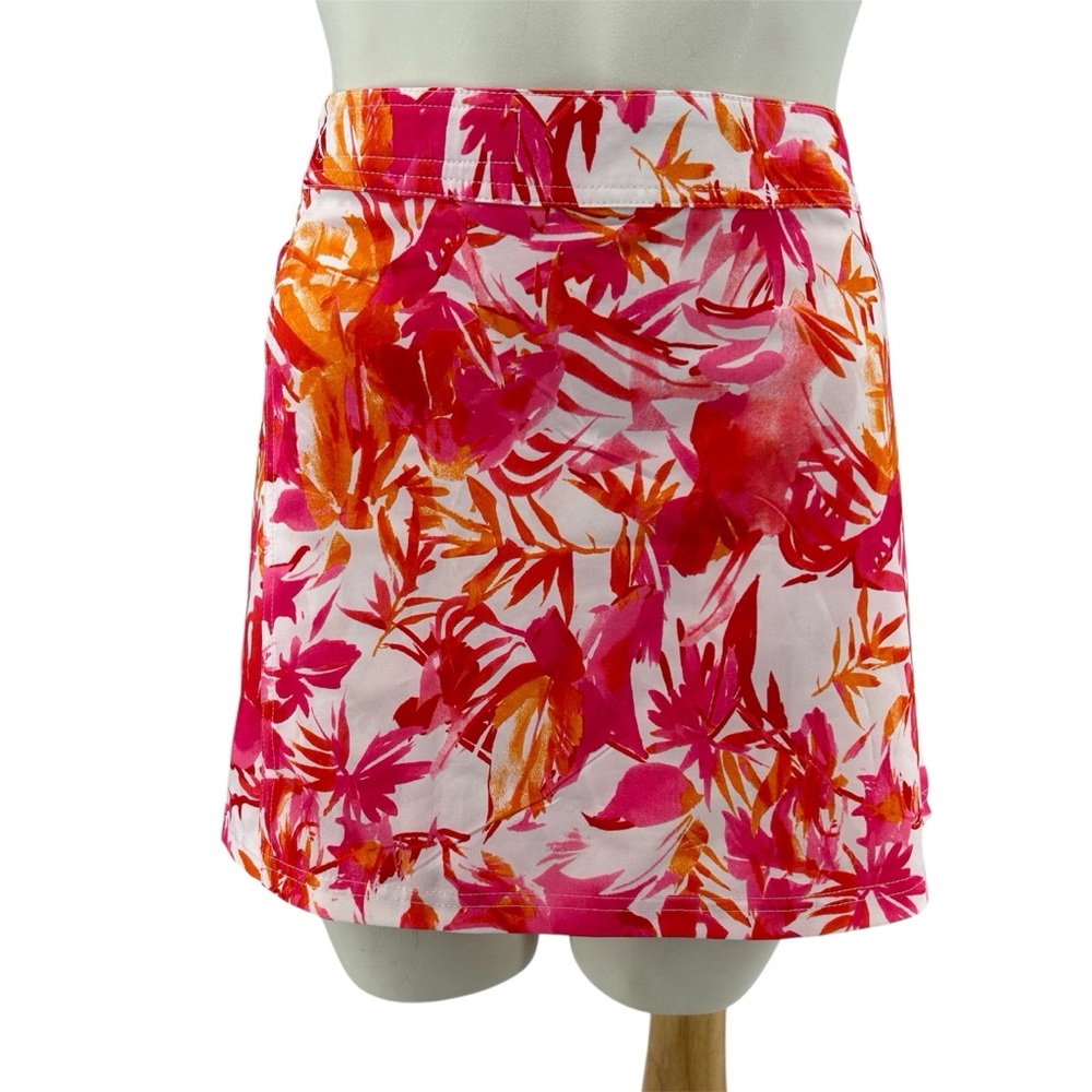 RipSkirt Hawaii Tropical Floral Leaf Print Paia Mini Skirt Size Small